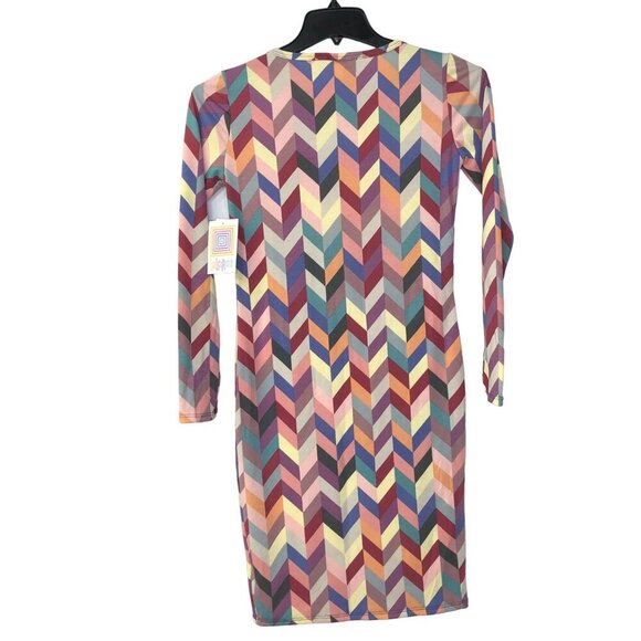 LULA ROE SHIFT LONG SLEEVE  DRESS XS NEW WITH TAG‎ - Picture 3 of 5